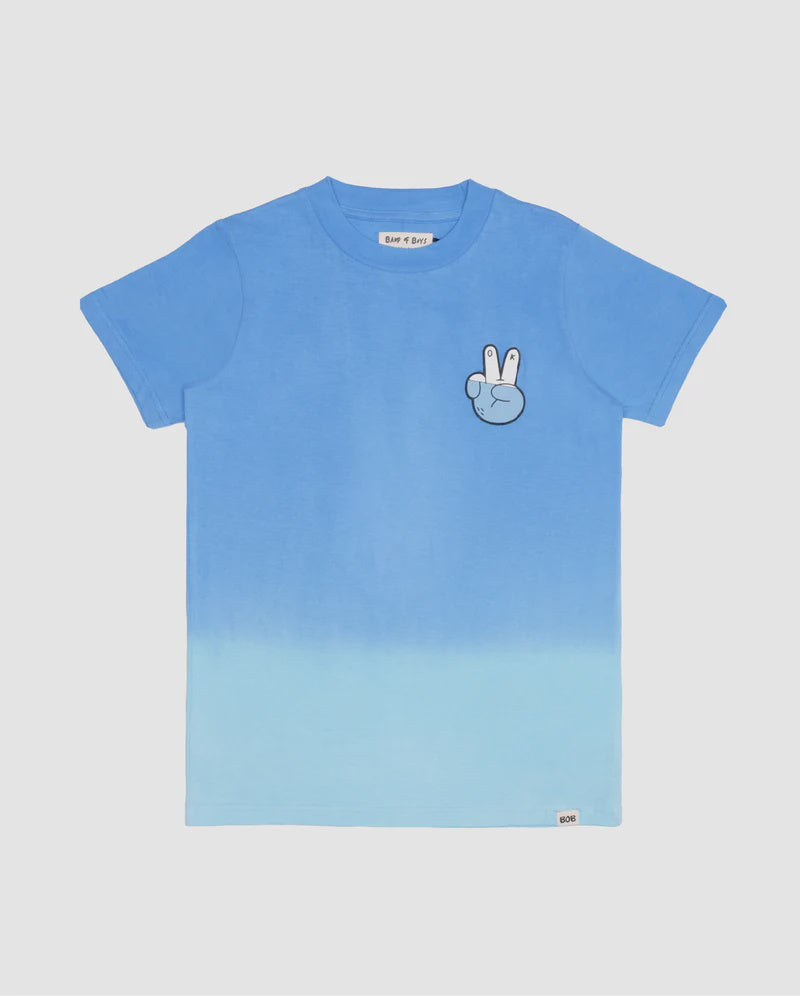 Band Of Boys | Peace Out Blue Dip-Dye Tee