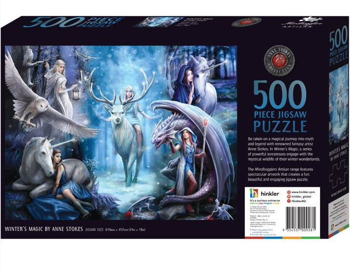 500pc Anne Stokes Puzzle - Winter's Magic
