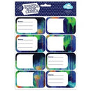 Spencil Self Adhesive Book Labels Colour Drip 16 Pack