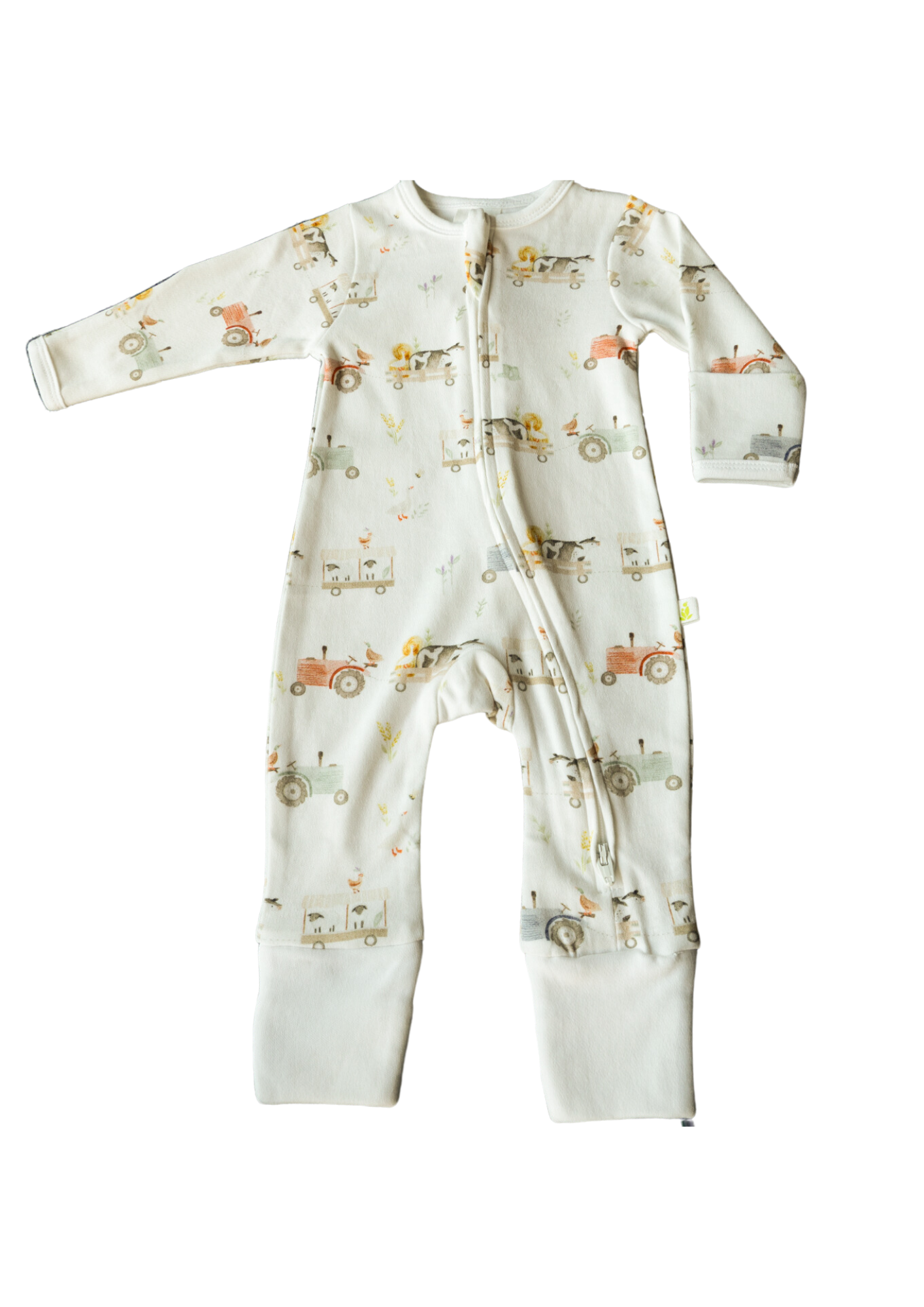 Imababywear Zipsuit with Feet Floral Garden main image 0