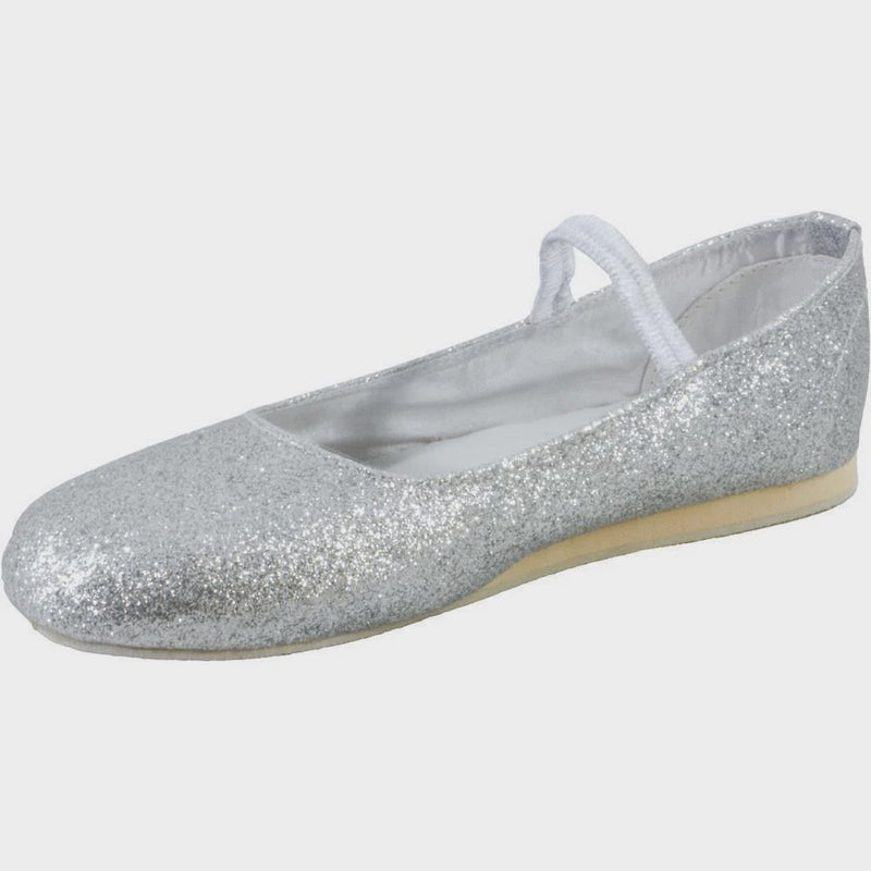 Gollygo | Glitter Shoes Child - Silver asst sizes