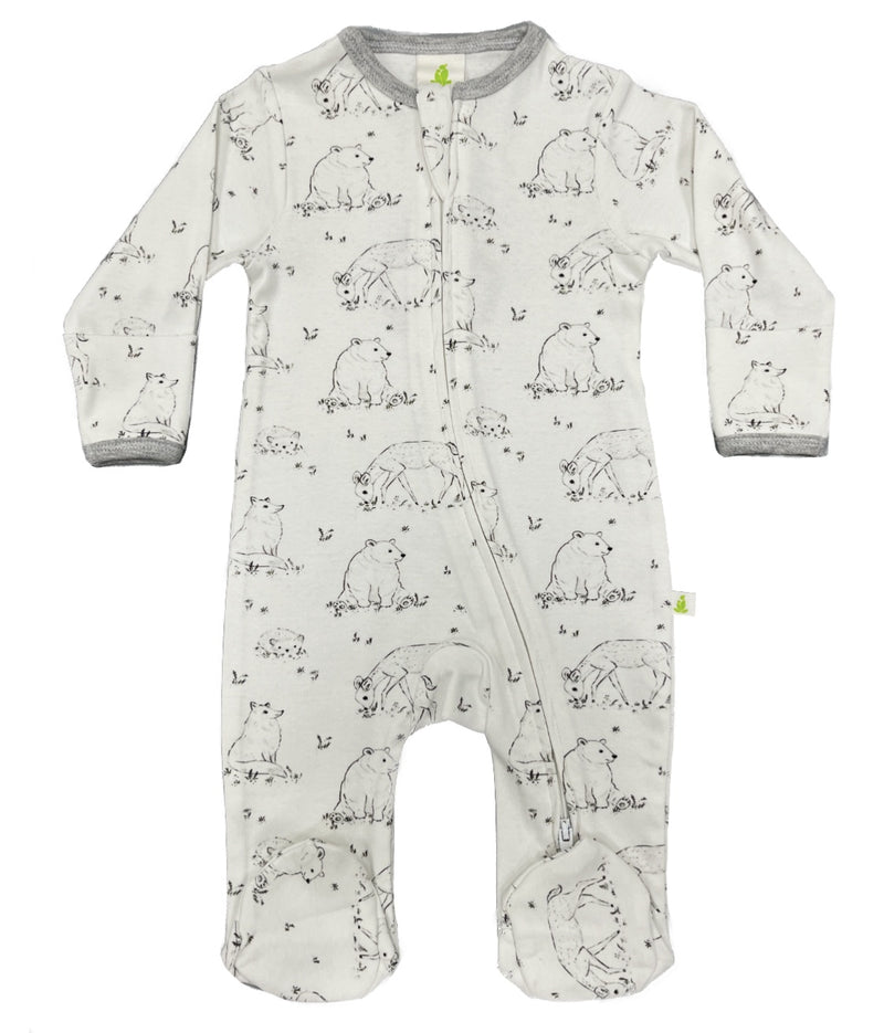 Imababy | Zipsuit with Feet - Forest Animals