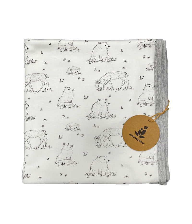 Imababywear | Receiving Blanket - Forest Animals