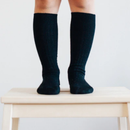 Lamington | Knee High | Black Rib