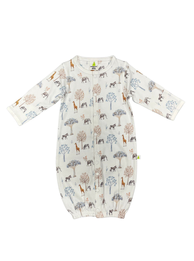 Imababywear | Convertible Sleepsuit - Forest Friends