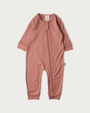 Babu | Merino All-In-One Footless-Rose