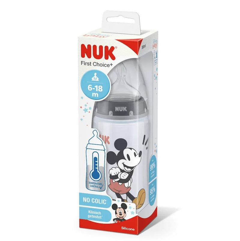 NUK | FC Temperature Control Plus Baby Bottle 300ml - Mickey/Minnie Mouse