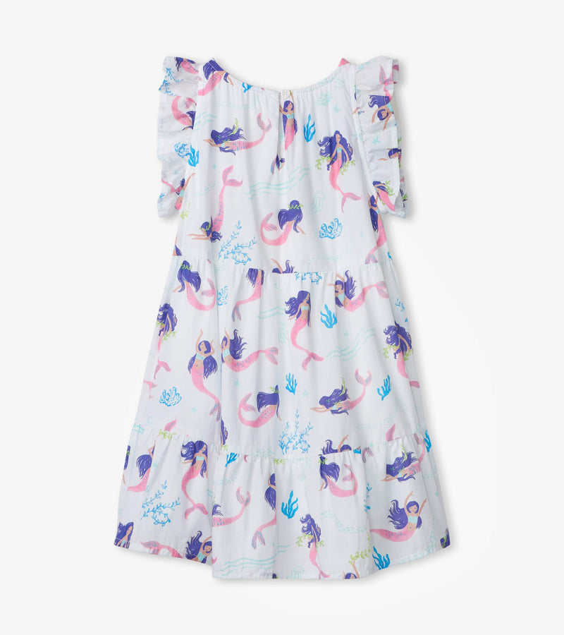 Hatley | Whimsical Mermaids Ruffle Sleeve Dress
