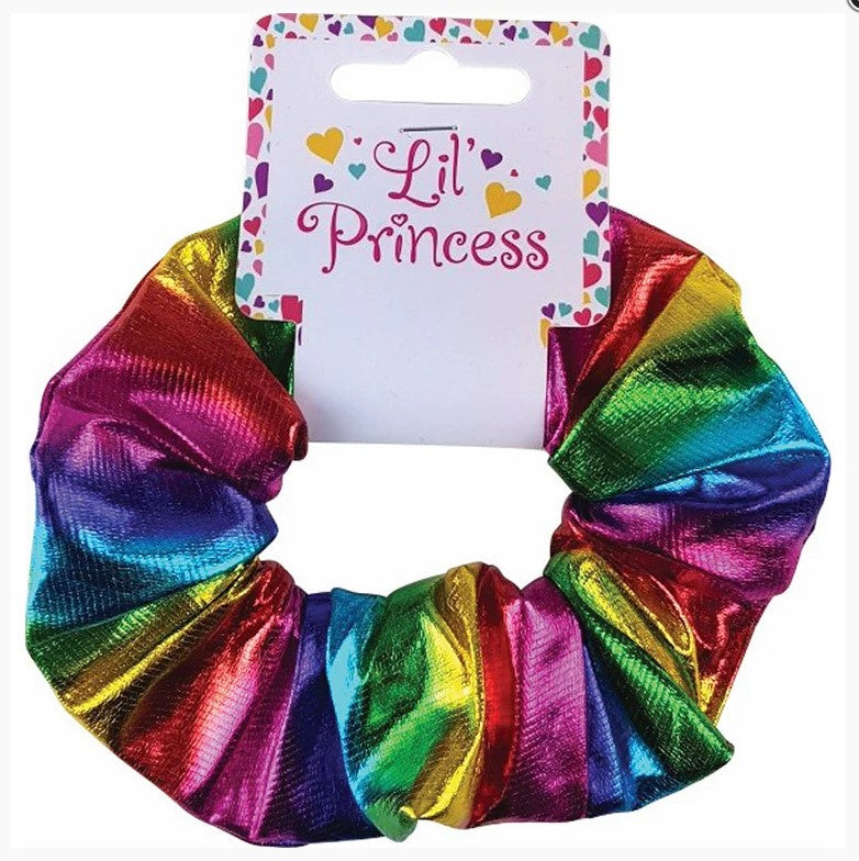 Lil Princess Metallic Rainbow Scrunchie
