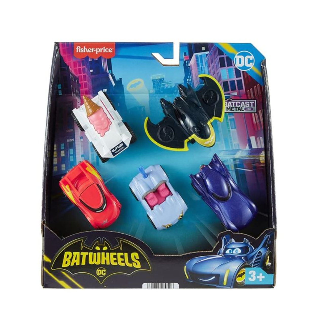 Fisher Price Batwheels 1 55 Die Cast Vehicle 5pk Assorted