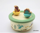 Wooden Dino Music Box