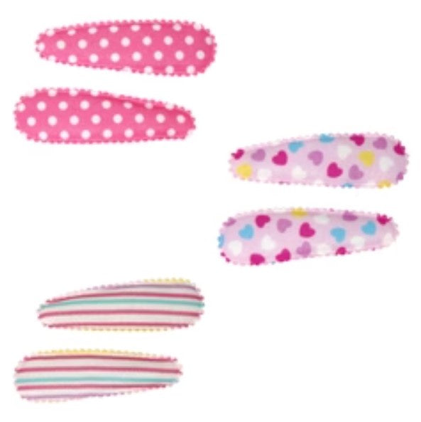 Pink Poppy - Candy Mini Fabric Snapclips - Assorted