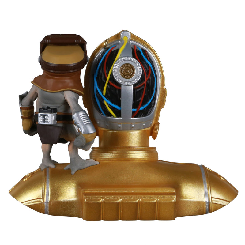 Hallmark | Star Wars: The Rise of Skywalker™ C-3PO™ and Babu Frik™ Ornament With Light and Sound