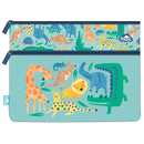 Spencil | A4 Twin Zip Pencil Case - Safari Puzzle