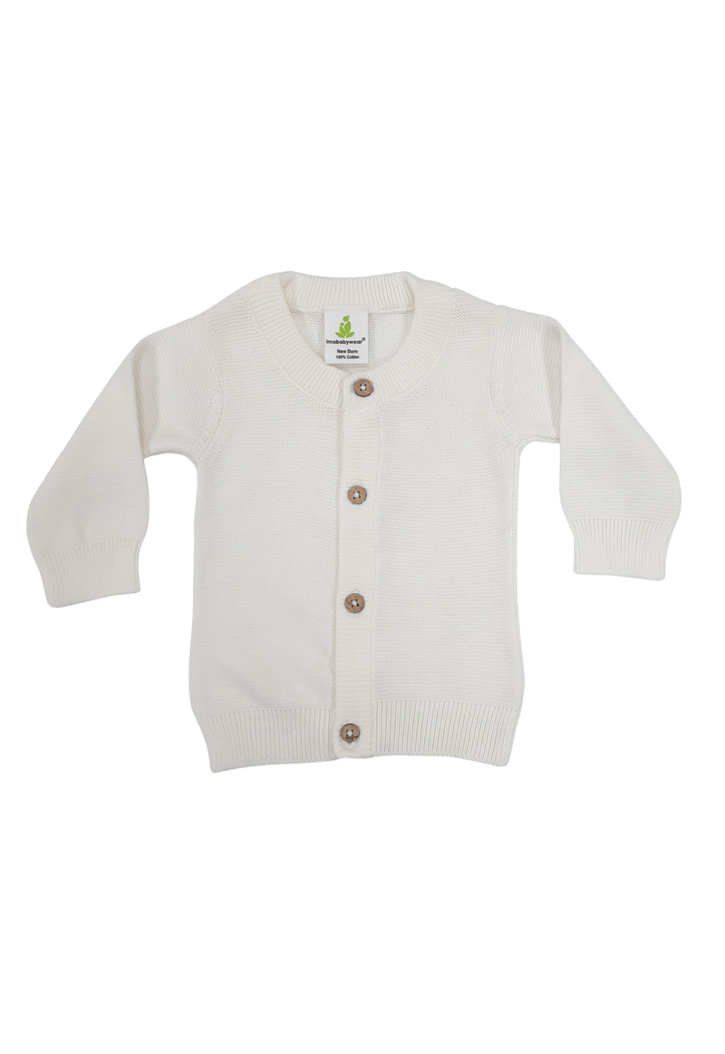 Imababy | White Knitted cardigan