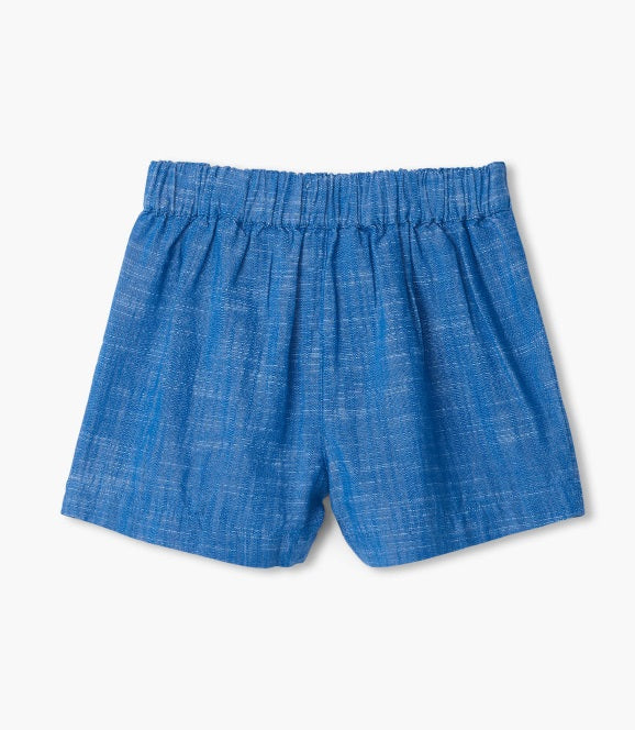 Hatley | Belted Chambray Paper Bag Shorts