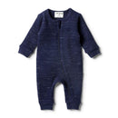 Wilson & Frenchy | Blue Waffle Zipsuit