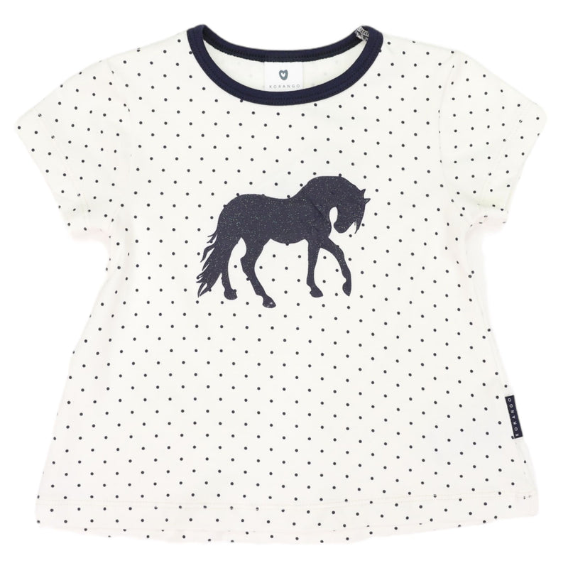 Korango | Horse Print Swing Top-White