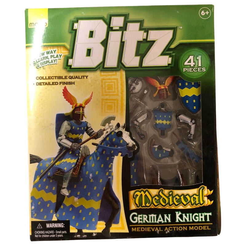 Bitz German Knight with Double Blade Axe on Battle Horse
