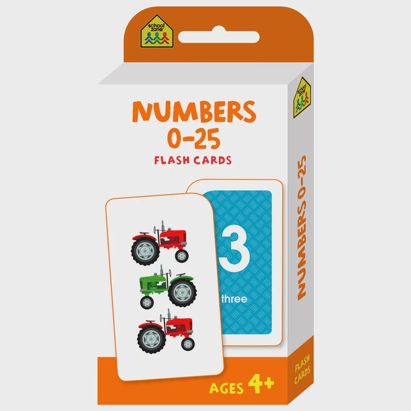School Zone Flash Cards Numbers 0-25