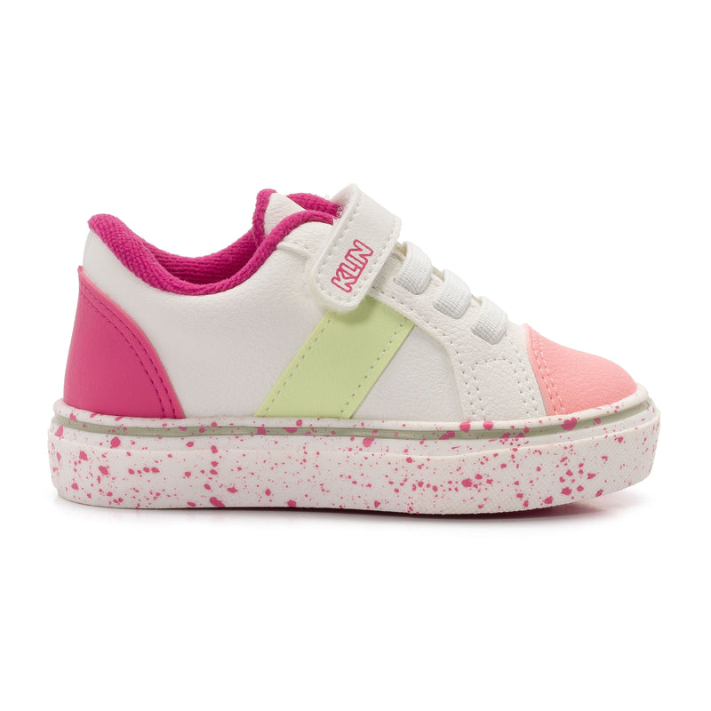 Klin | Toddler Girls Paint Sneaker Pink/Green