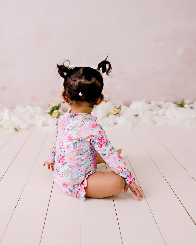 Confetti Kids | Swim Zippy L/S - Summer Blooms