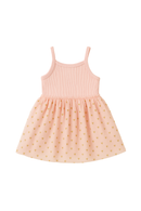 Confetti Kidz | Ribbed Tulle Dress - Soft Petal