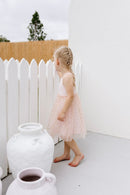 Confetti Kidz | Ribbed Tulle Dress - Soft Petal