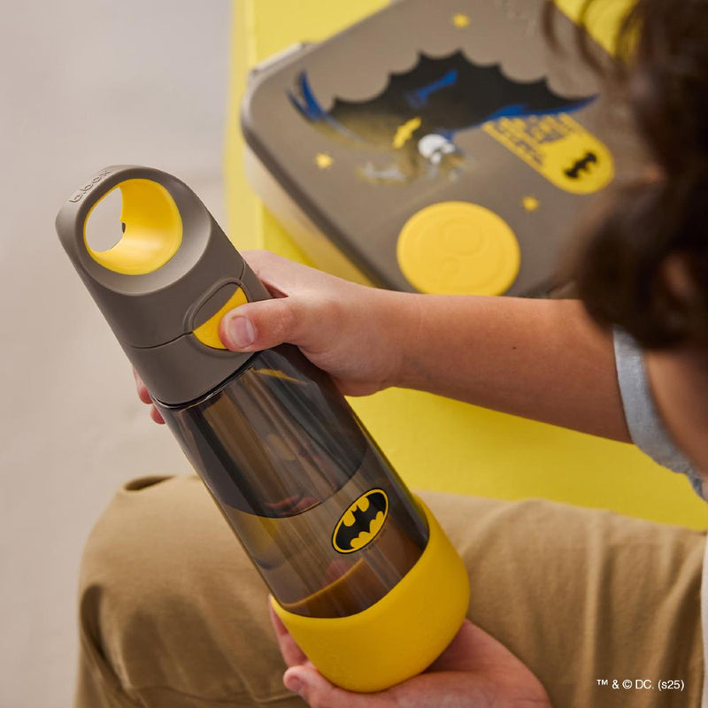 b.box Clear Tritan Drink Bottle 600ml - Licensed Batman