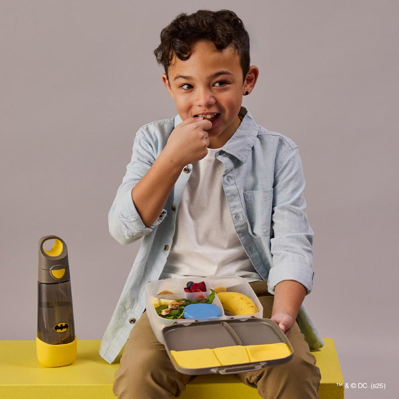 b.box Clear Tritan Drink Bottle 600ml - Licensed Batman