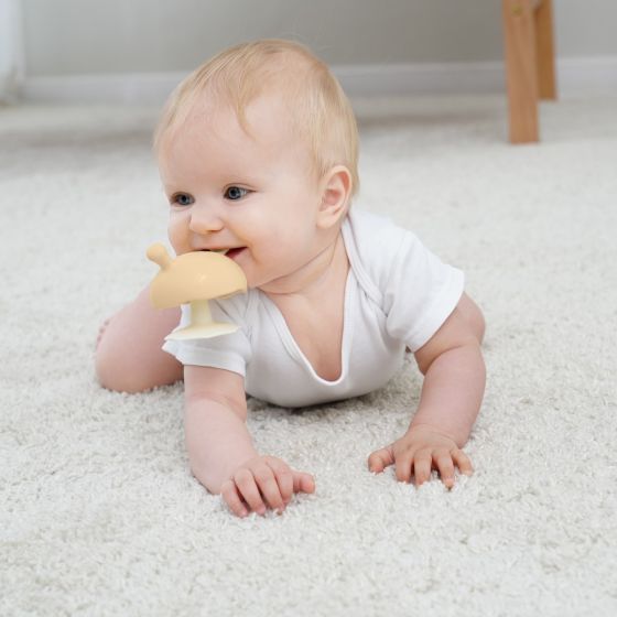 Mombella | Mushroom Teether - Beige