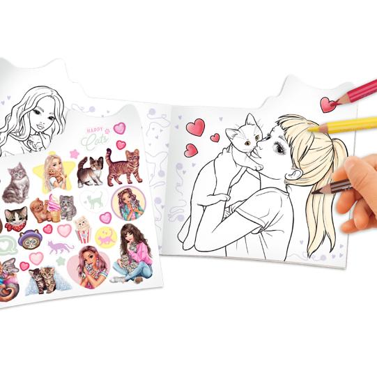 TOPModel Kitty Colouring Book Figural KITTY and DOGGY
