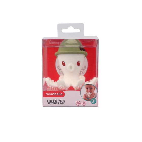 Mombella Octopus Teething Toy- Green
