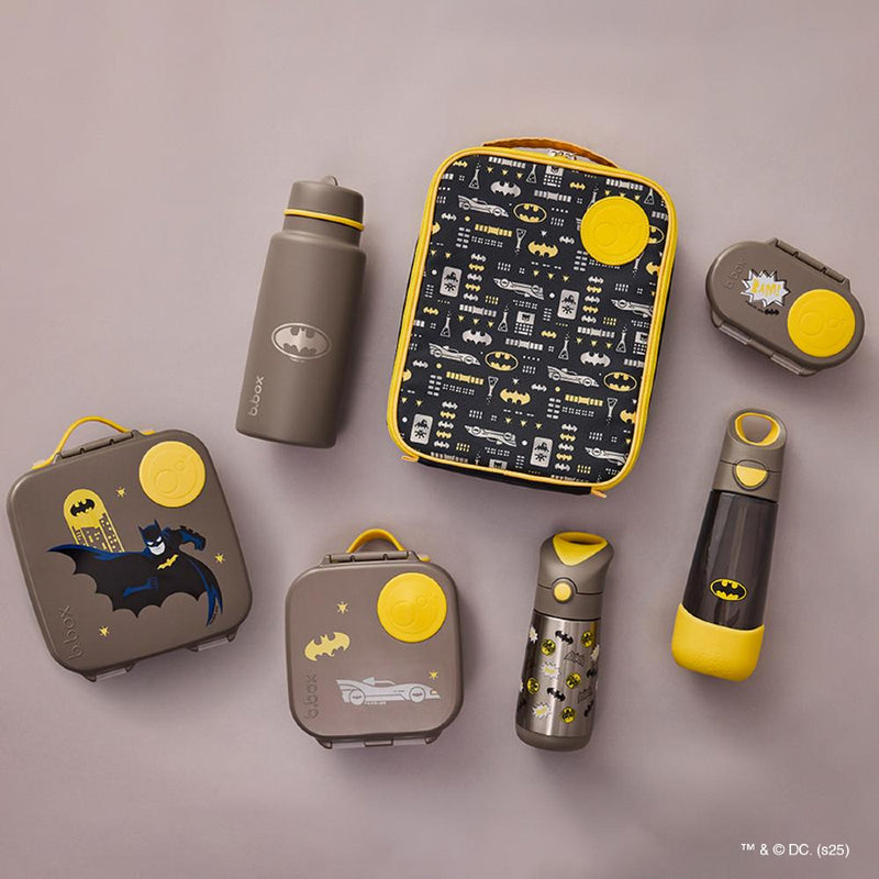 b.box Clear Tritan Drink Bottle 600ml - Licensed Batman