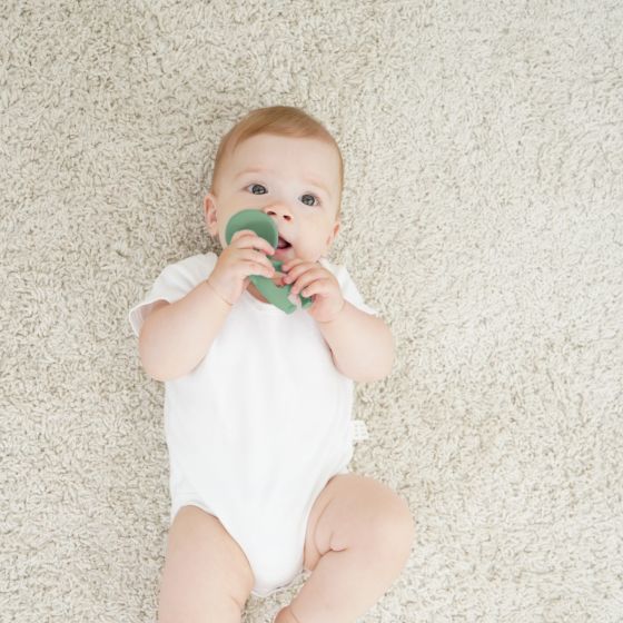 Mombella | Dancing Elephant Teether - Green