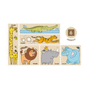 Milan Wooden Educational Wild Safari Cube Puzzle
