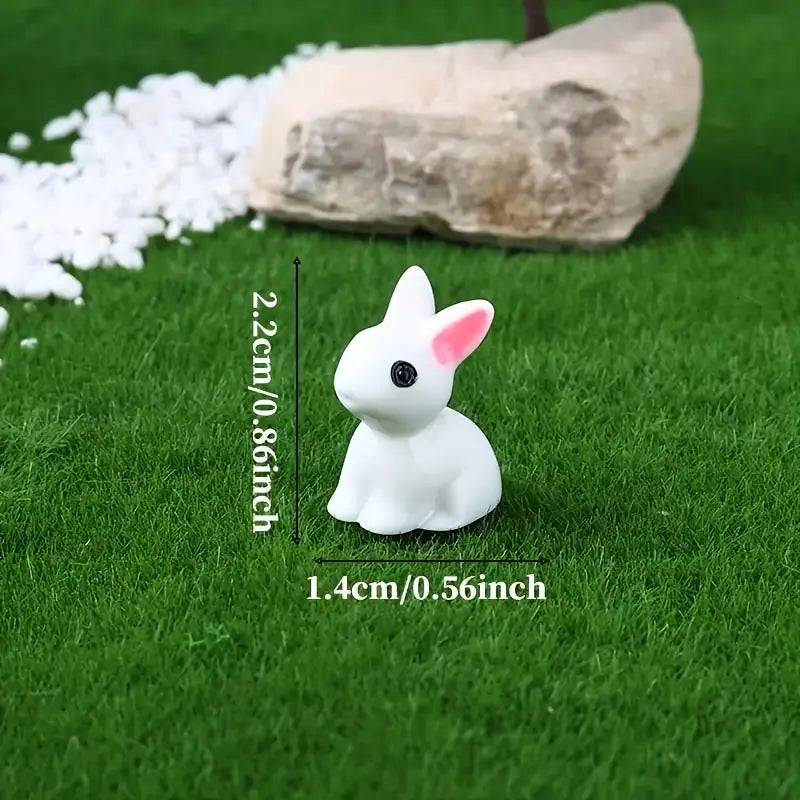 White resin bunnies - Mini 50c each