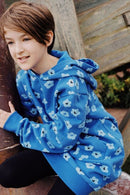 The Girls Club | Cobalt Blue Hooded Flower Dress RRP $79.99  SPECIAL