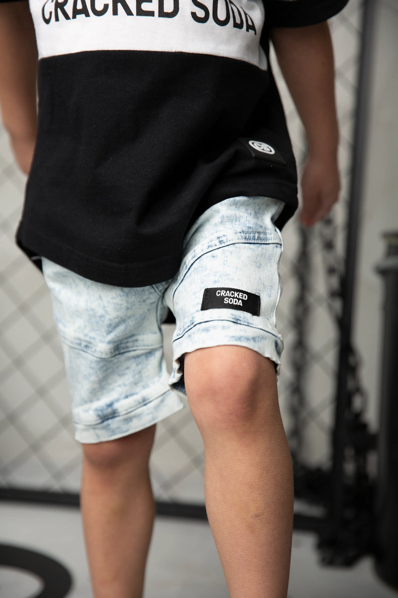Cracked Soda | Mason CS Denim Pocket Shorts - Blue Denim