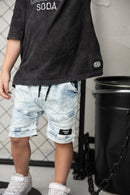 Cracked Soda | Mason CS Denim Pocket Shorts - Blue Denim