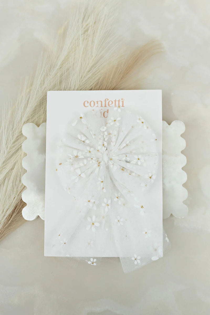 CK | Large Tulle Sailor Bow - Golden Daisies