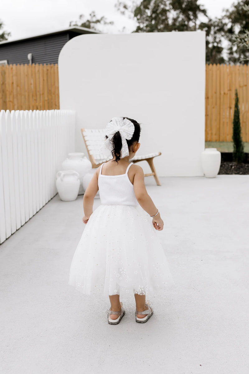 CK | Large Tulle Sailor Bow - Golden Daisies