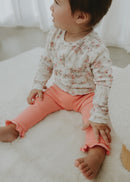 Confetti Kidz | Rose Ribbed Leggings