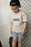 Cracked Soda | Max Scoop Tee pebble 3-8yrs