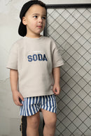 Cracked Soda | Max Scoop Tee pebble 3-8yrs