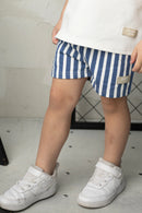 Cracked Soda Max Stripe Short Blue 3-8yrs