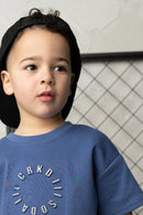 Cracked Soda | Jacob Scooped Tee - Blue