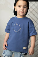 Cracked Soda | Jacob Scooped Tee - Blue