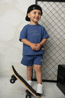 Cracked Soda|  Jacob Tee & Short Set blue 000-2