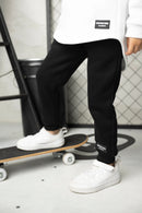 Cracked Soda | Rafi Detailed Pocket Trackpant - Black 3-6yrs